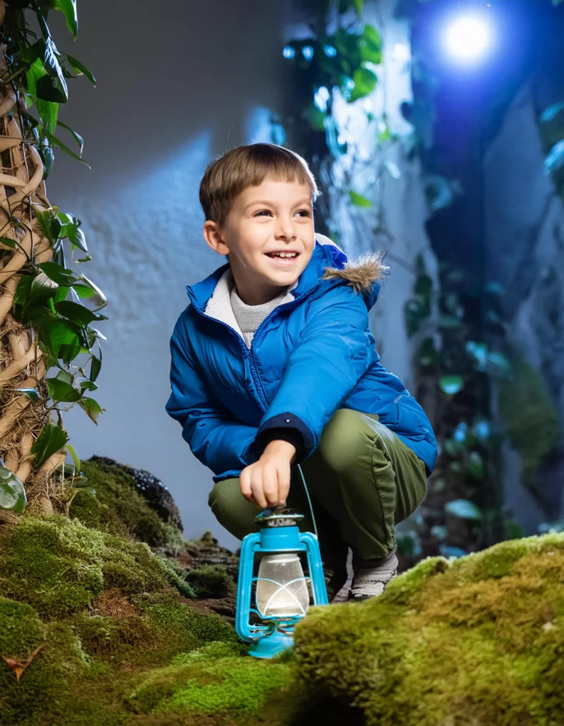 Kid Exploring Mysterious Room